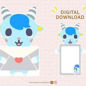 Sherb Card Animal Crossing Imprimible