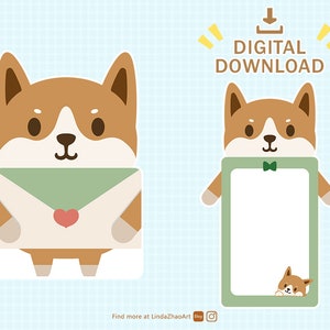 コーギーカード印刷可能