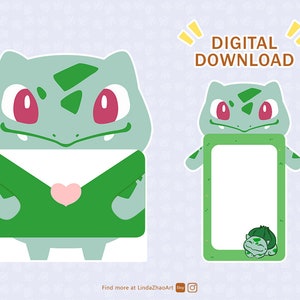Carta de Bulbasaur para imprimir en Pokémon
