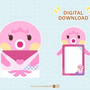 Tarjeta Marina Animal Crossing Imprimible