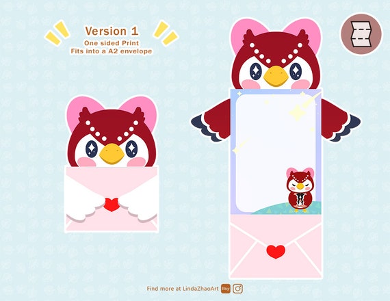 Celeste Card Animal Crossing Printable Etsy Celeste Card Animal Crossing Printable Etsy