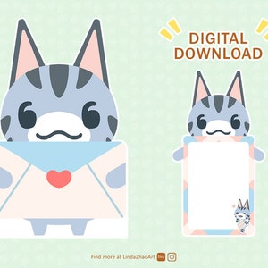Lolly Card Animal Crossing Printable