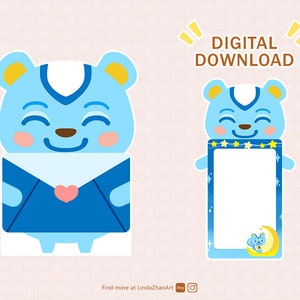 Filbert Tarjeta Animal Crossing Imprimible