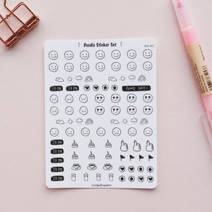 Arkusz naklejek Doodle Planner