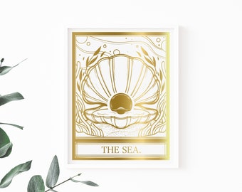 The Sea Foil Print