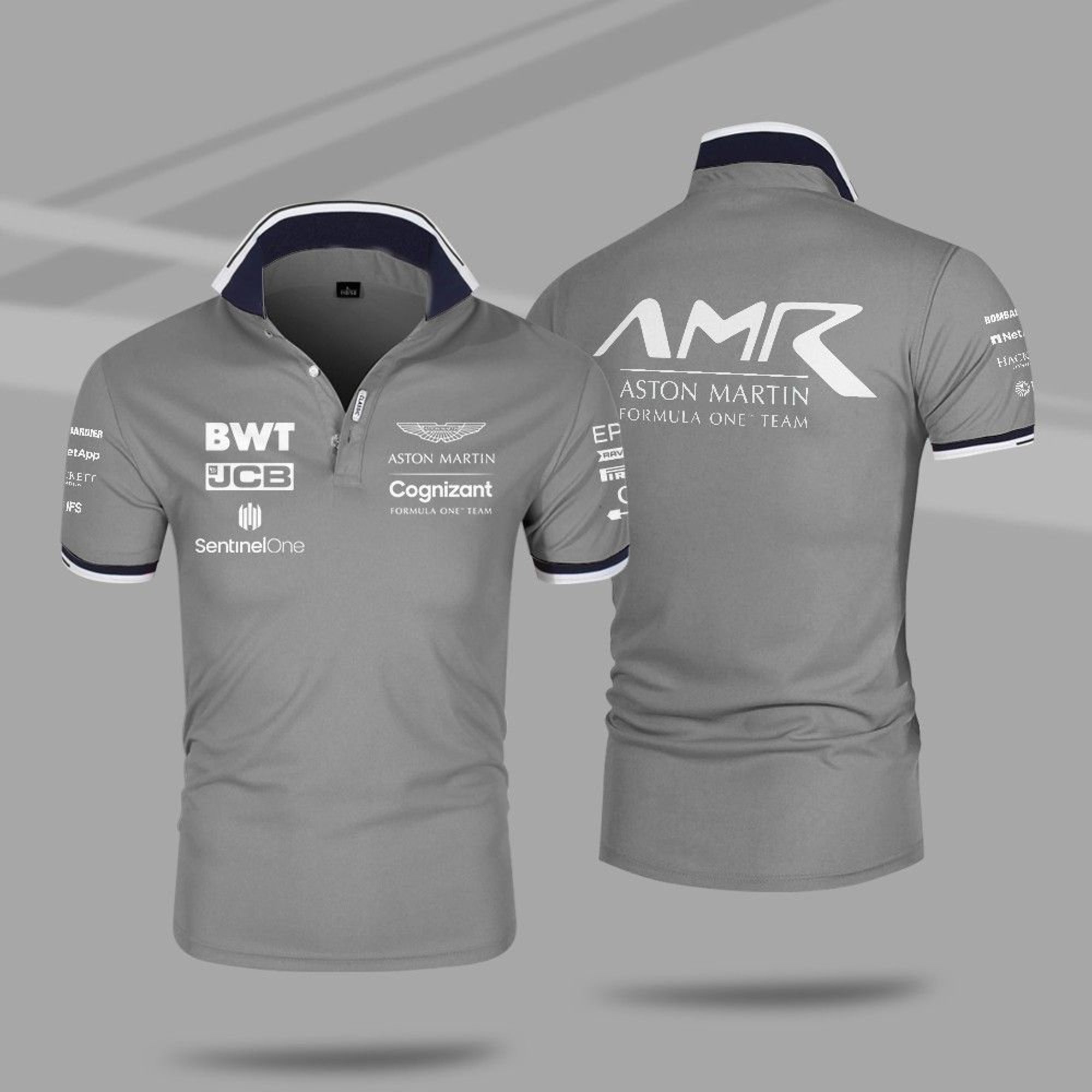 Aston Martin Racing Team 3D All Over Printed Polo Shirt