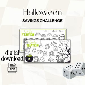 Halloween Spar-Challenge | Spooky Season Spar-Challenge, Budget, Bargeldumschlag, Tracker