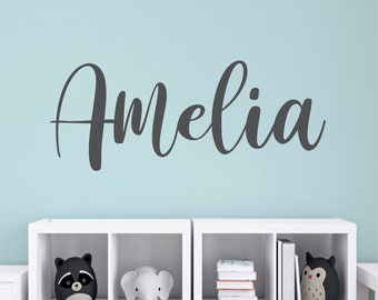 Custom Name Wall Decal Personalized Name Decal For Wall Monogram Vinyl Decal Baby Girl Nursery Name Decal Girls Bedroom Custom Name Decal