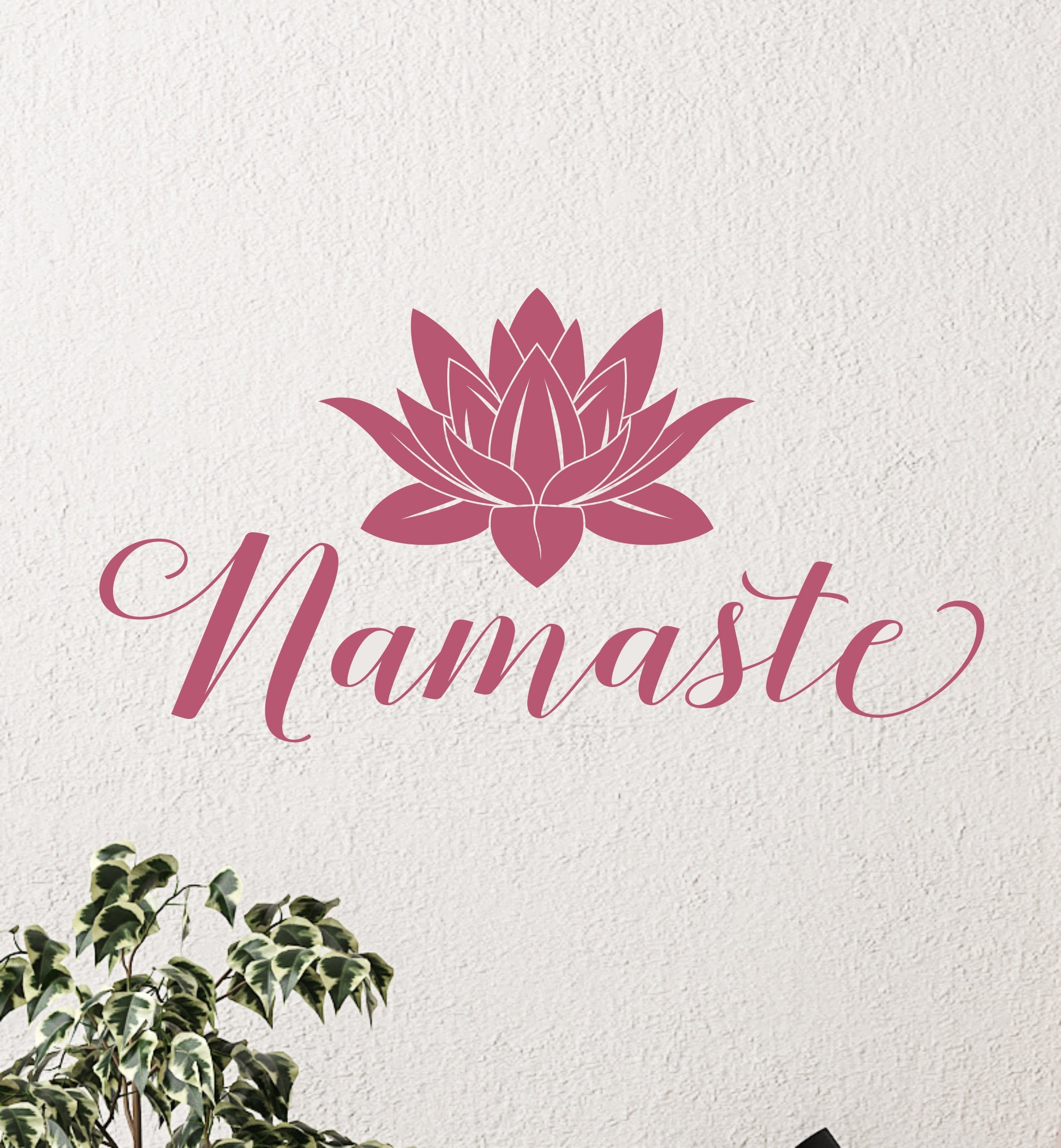 Namaste Decal Namaste Wall Decal Namaste Decor Namaste Art - Etsy