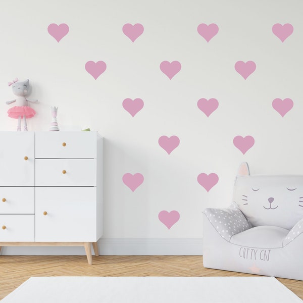 Heart Wall Decal Etsy