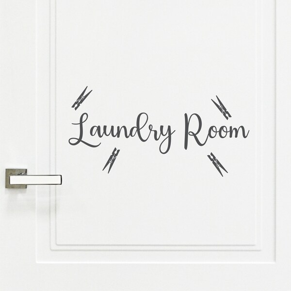 Laundry Room Door Decal Etsy