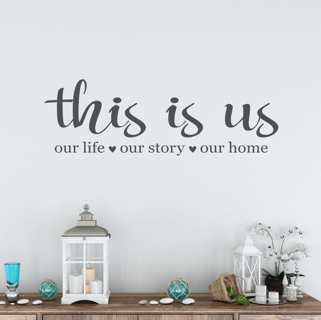 This is Us Wall Decal, This is Us Our Story Our Life Our Home, This is ...