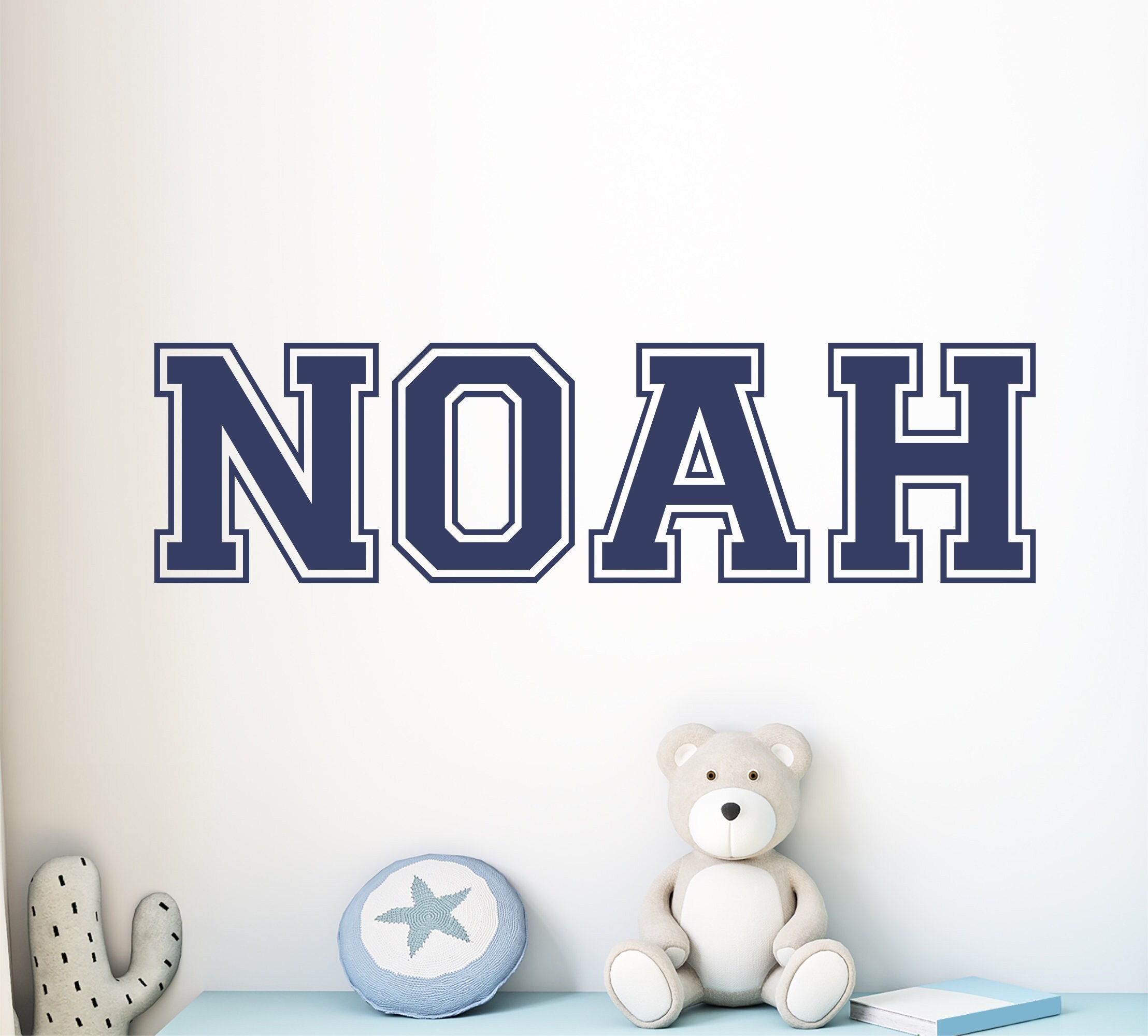 Personalized Boys Room Name Decal - Kids Name Wall Decal - Nursery ...