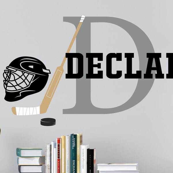 Hockey Wall Decal Etsy
