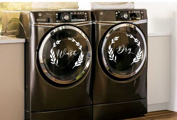 Elegant Wash Dry Decals Washer Dryer Decals Wash Dry Laundry Room