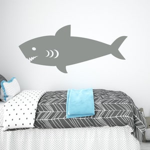 Shark Wall Decal - Kids Nursery Shark Decor - Shark Stickers