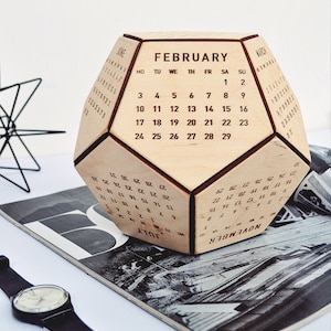 Wood Desk Calendar 2024 Office Accessories For Men Boss Gifts for Coworkers Clients Office Wooden Decorations Custom Business Gift image 10