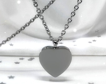 Personalized Cremation Urn Necklace for Ashes Memorial Engraving Custom Handmade Remembrance Funeral Gift Jewelry for Human or Dog Cat Ashes