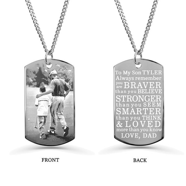 To My Son Dog Tag Necklace, Son Gift From Dad Mom, Custom Son Dog Tag, Son Pendant Necklace, Gift For Son, Son Gift, Gifts For Him, Boy Gift