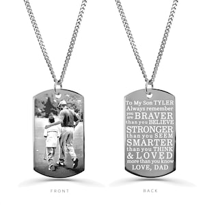 Son dog tag gift hot sale