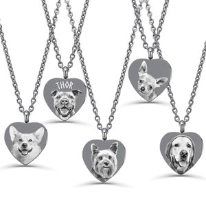 Dog Memorial Cremation Urn, Custom Paw Print Nose Print Heart Urn Necklace, Personalized Urn Necklace for Pet Ashes, Dog Loss Jewelry Gift
