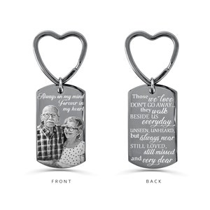 Personalized Name Keychain Custom Handwriting Keychain Engraved Fingerprint Keychain Memorial Keychain Personalized Jewelry Photo Keychain
