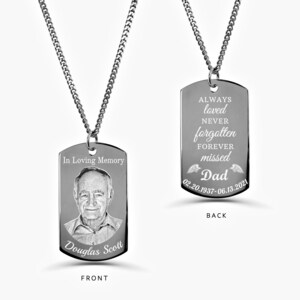 Always Loved Never Forgotten Jewelry, Photo Engraved Necklace ...