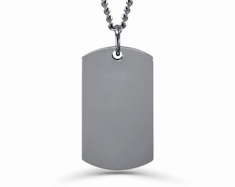 Dog Tag Urn Necklace, Photo Engraved Urn, Personalized Cremation Necklace for Ashes, Ashes Necklace for Human or Pets, Memorial Jewelry Gift