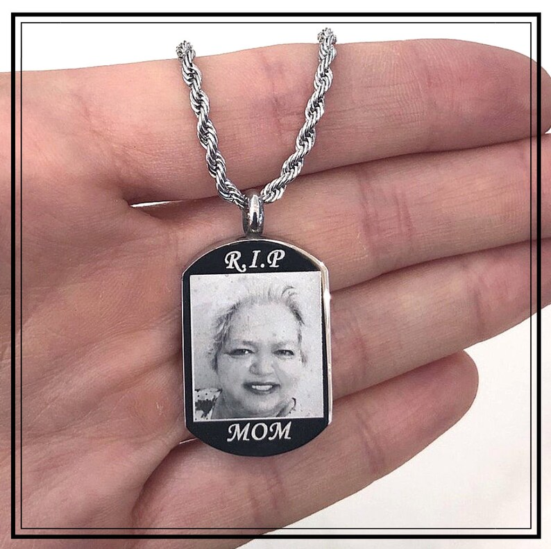Custom Urn Necklace Photo Engraved Urn Fingerprint Urn Etsy