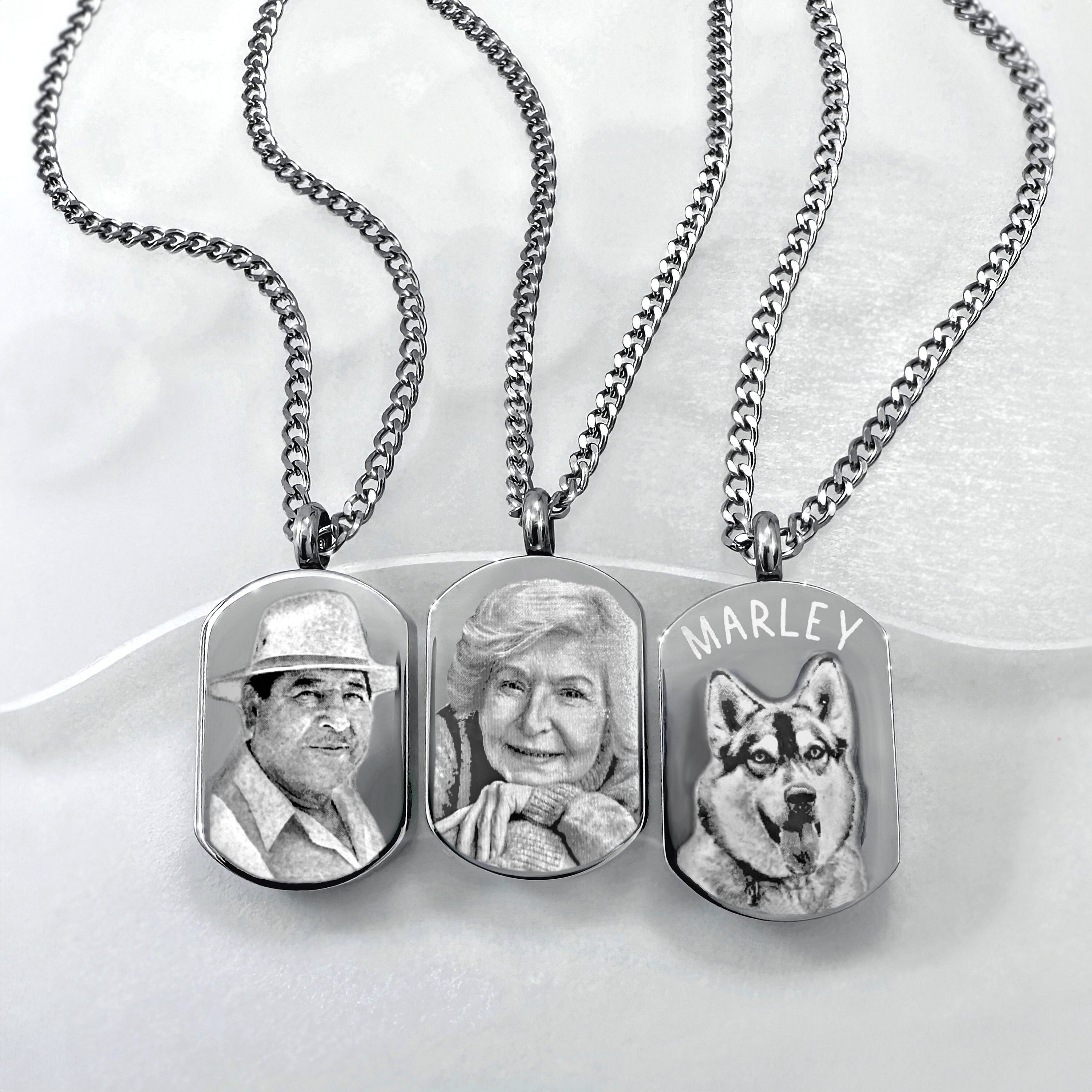 Urn Necklaces For Ashes Personalized Memorial Dog Tag Necklace
