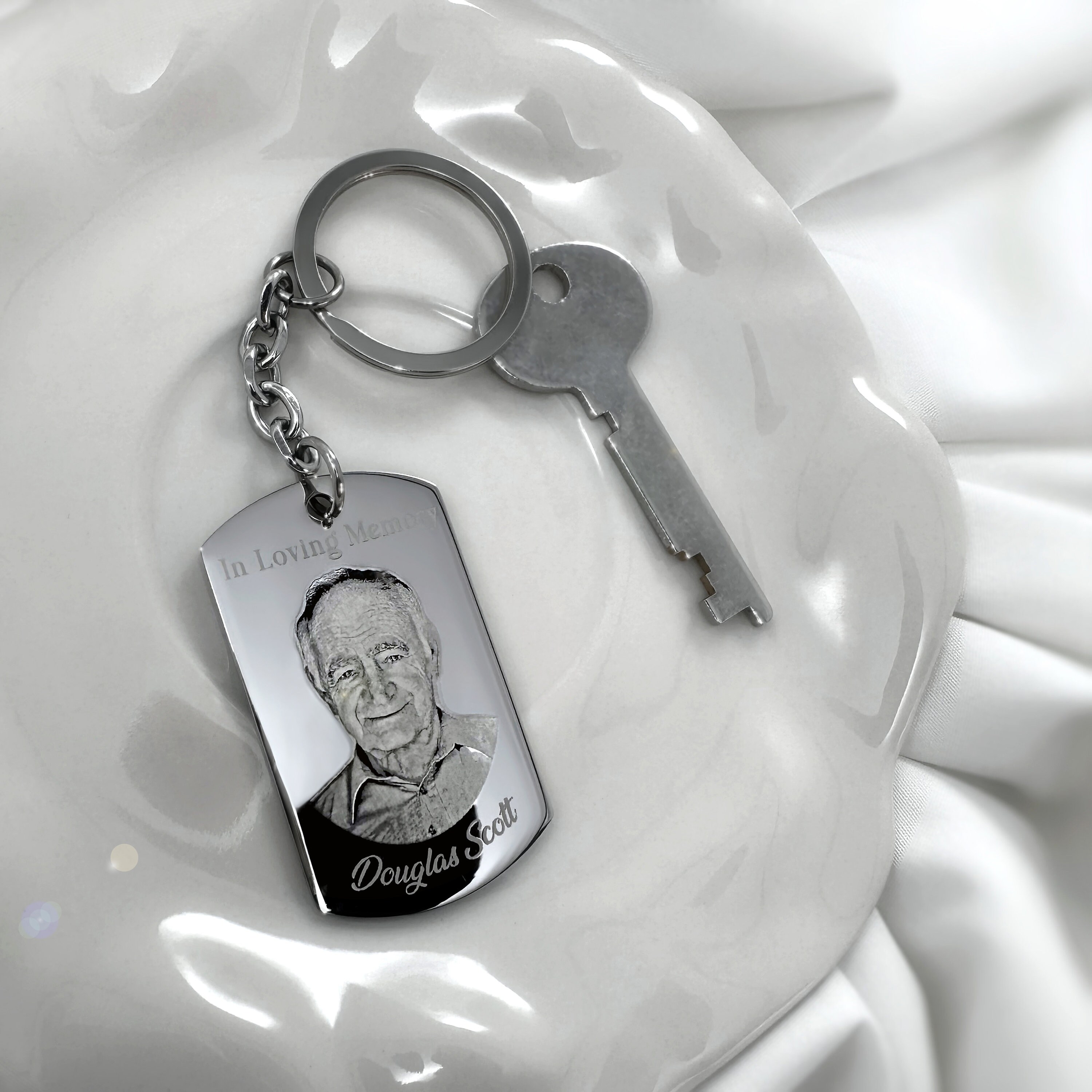 Memorial Key Chain - Photo Memorial - Remembrance Gift - Custom ...