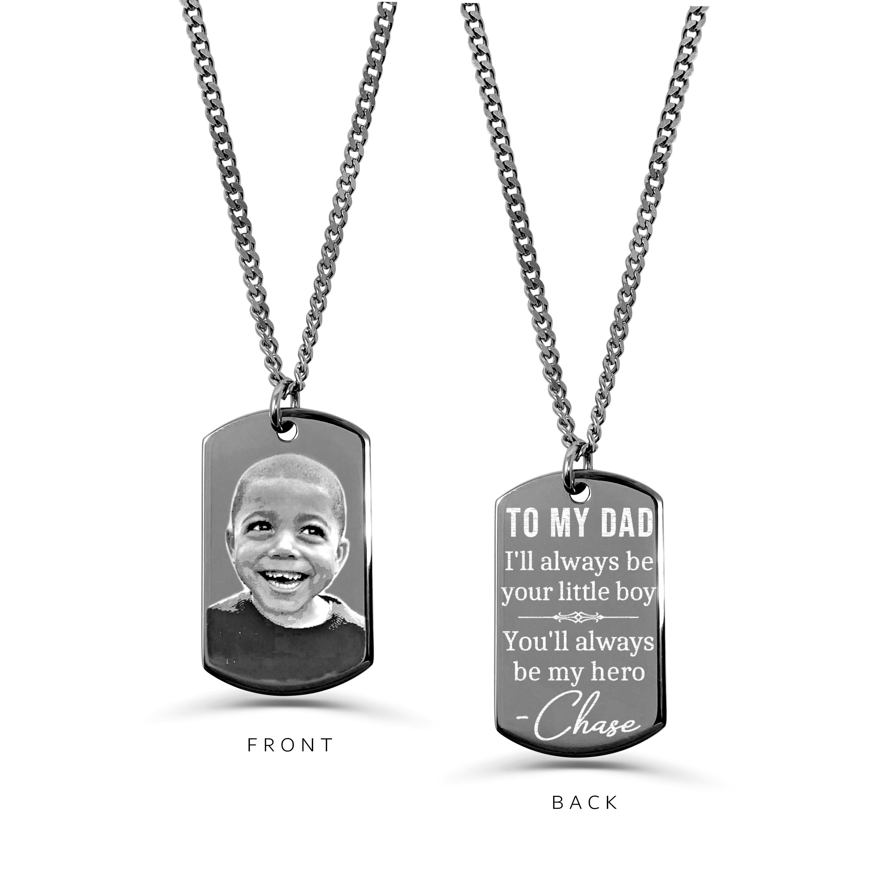 Mini Dog Tag Pendant - Etsy