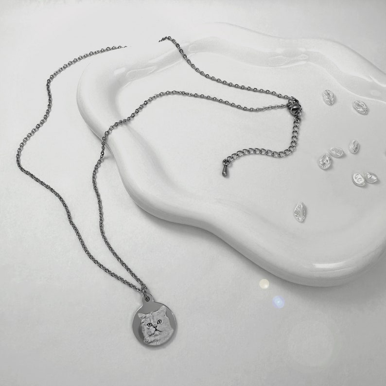 Custom Lizard Pet Portrait Jewelry Necklace Bearded Dragon Owner