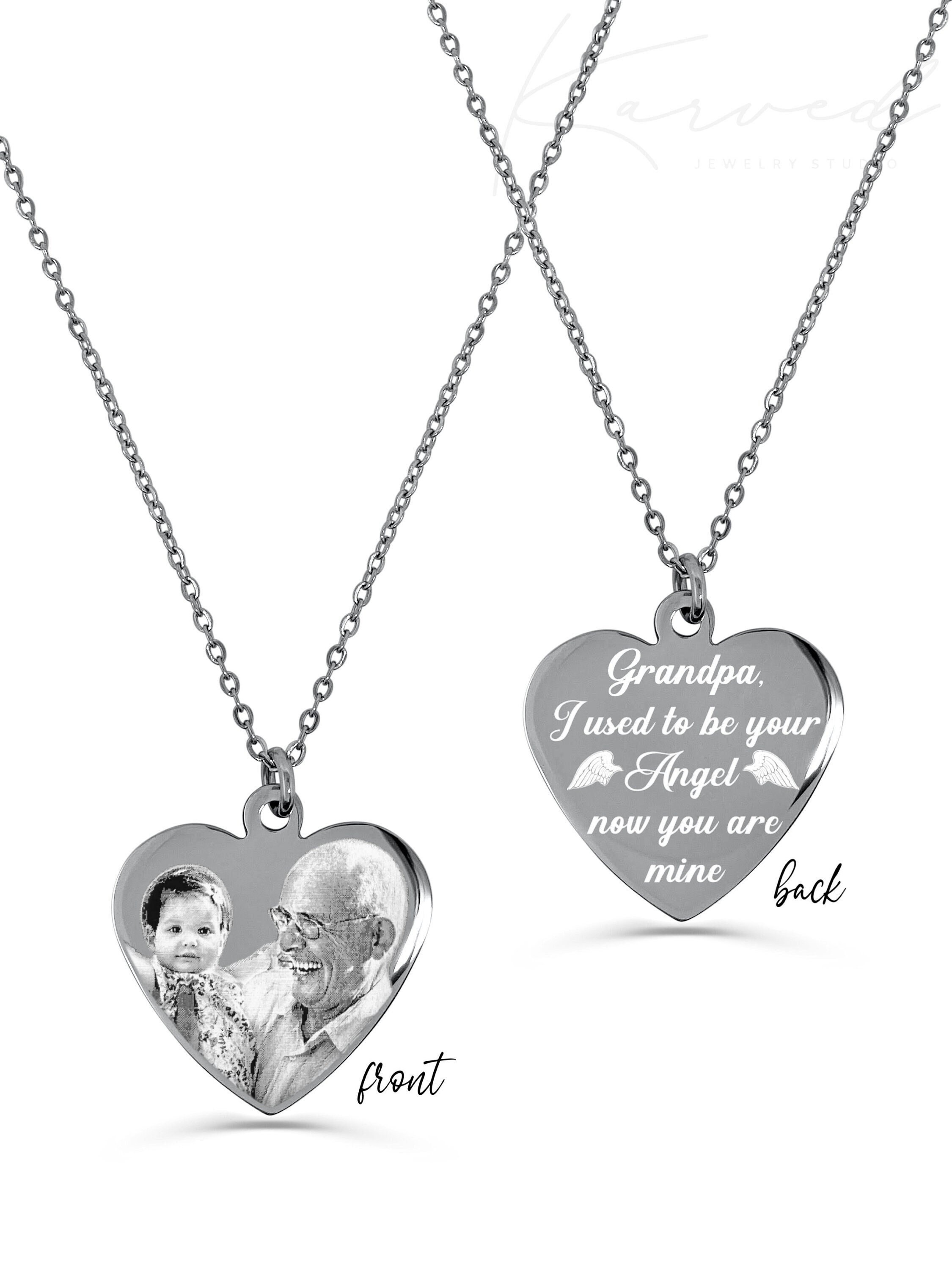 Grandpa on sale memorial necklace