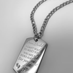 Sonogram necklace for dad Clearance