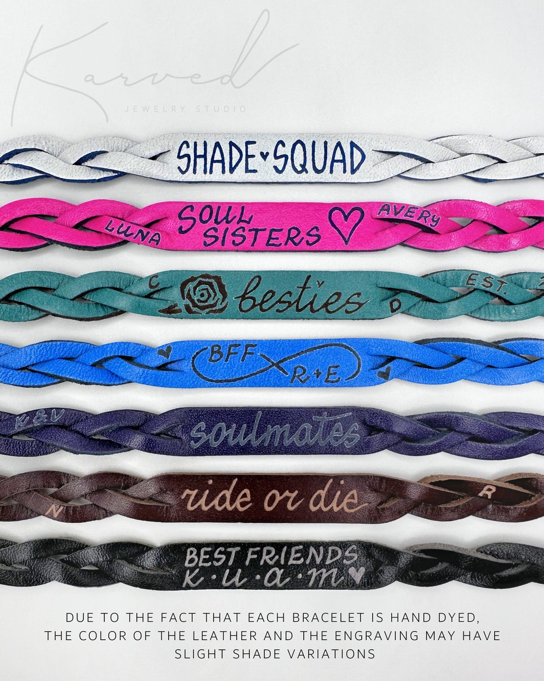Matching Best Friends Forever Bracelets, Custom Message Bracelet, Besties Bracelets, Custom Name