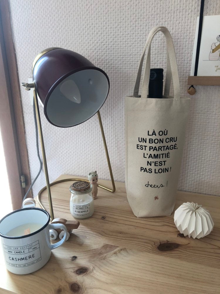 Sac à Bouteille, en Coton Naturel, Éco-Responsable, But First Daddy, Idéal Pour La Fête Des Papas ou