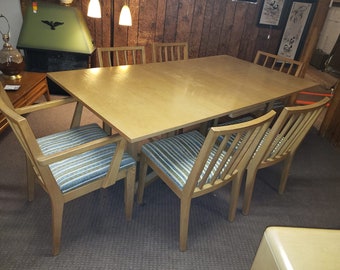 mid century kitchen table 1950's blonde mid century modern gateleg dining table w6 chairs century modern etsy mid century kitchen table 1950's blonde mid century modern gateleg dining table w6 chairs century modern etsy