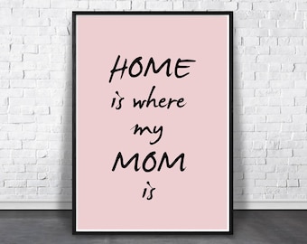 mom wall art mom print inspirational print quote poster etsy