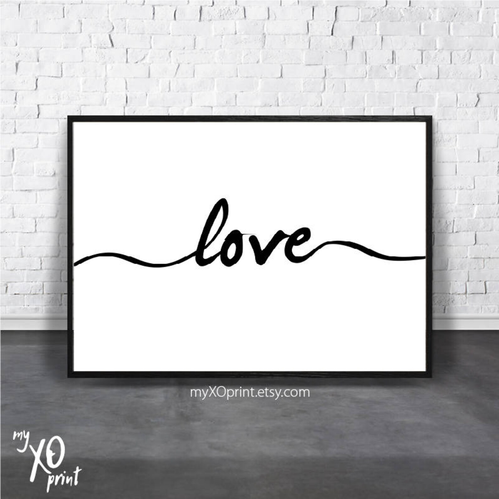 Love Printable Art Modern Wall Decor Love Print Wall Art - Etsy