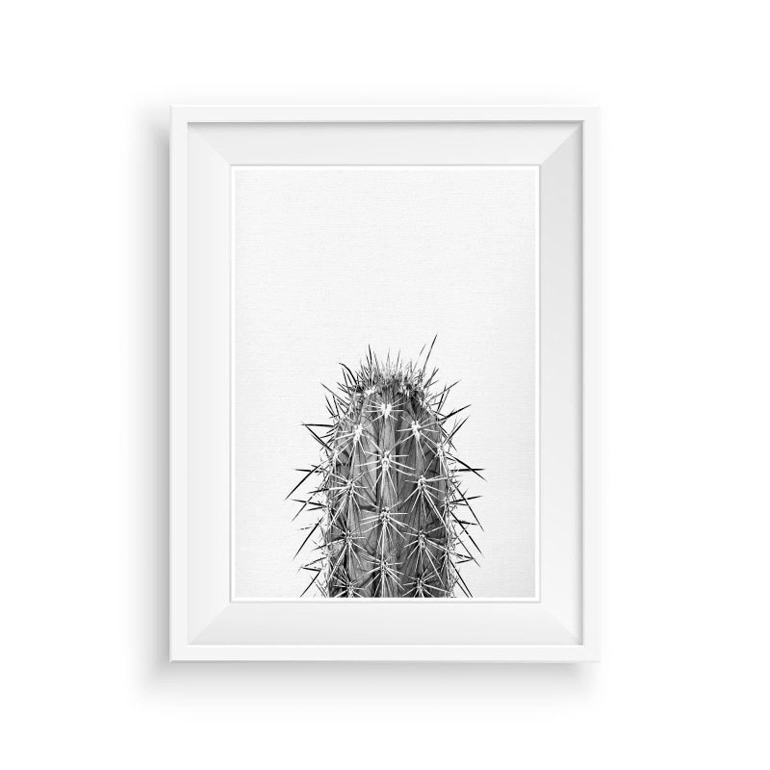 Cactus Print Cactus Wall Decor Printable Art Cactus Digital Etsy
