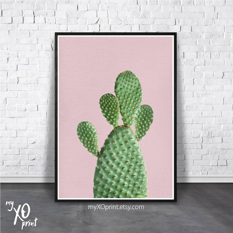 Cactus Print Printable Art Cacti Wall Art Digital Download Etsy