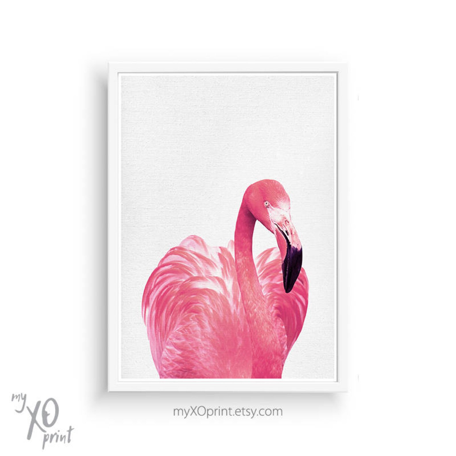 Flamingo Print Nursery Wall Art Baby Room Print Printable - Etsy