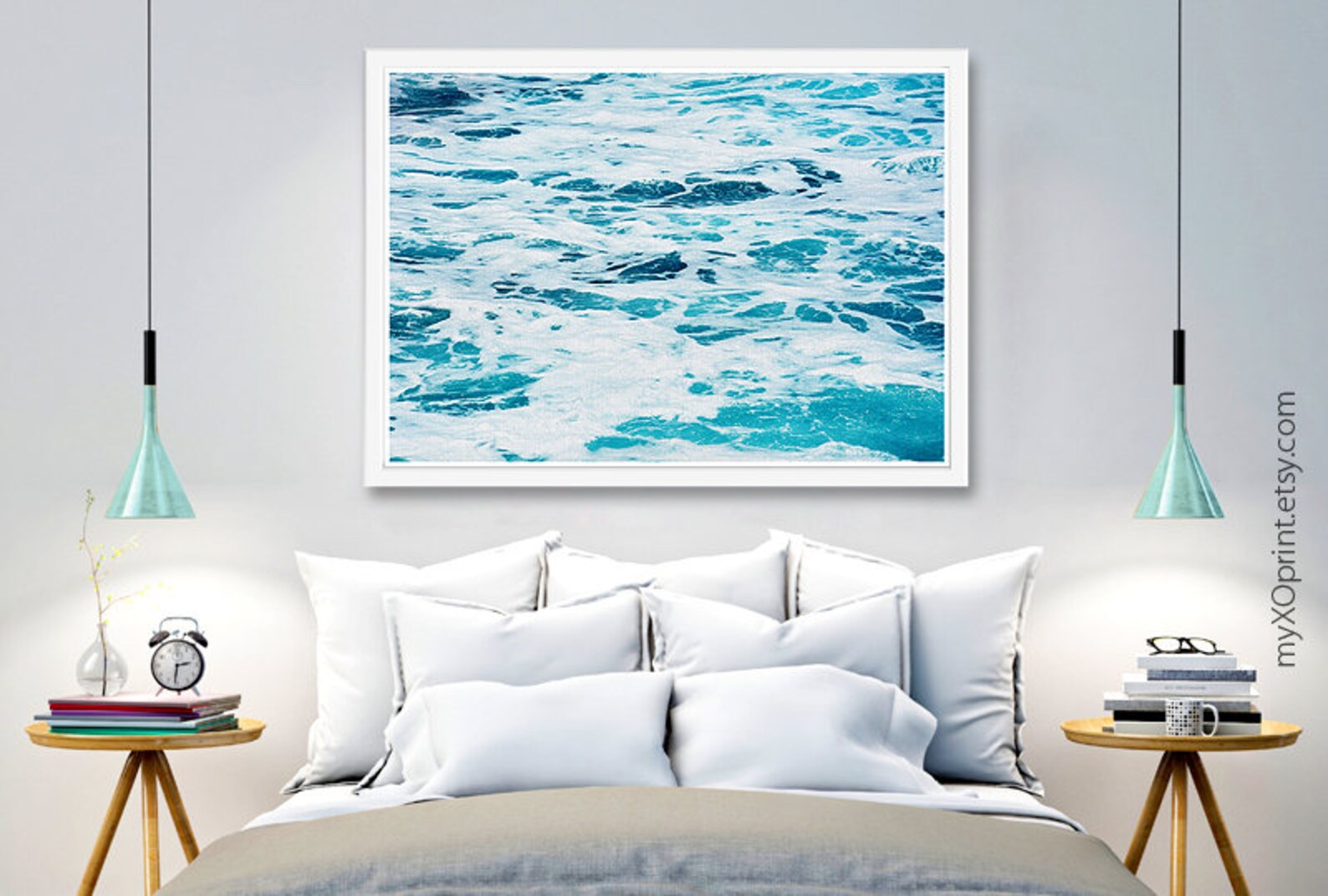 Wave Wall Decor, Ocean Print, Sea Wall Art, Printable Digital Download