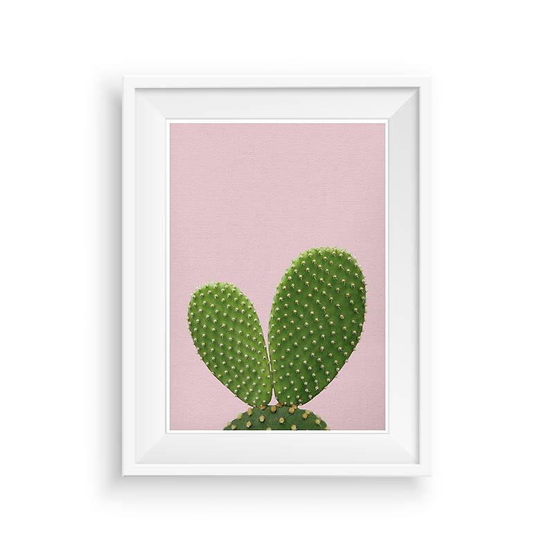 Cactus Print Cactus Wall Art Printable Art Pink Poster - Etsy