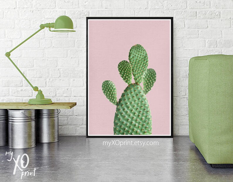 Cactus Print Printable Art Cacti Wall Art Digital Download Etsy