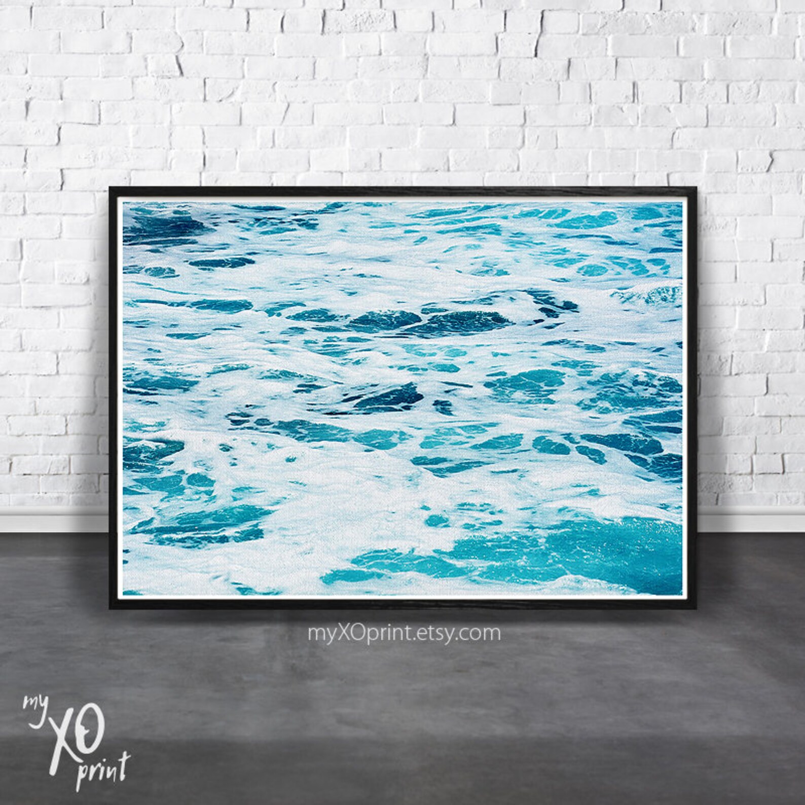 Wave Wall Decor, Ocean Print, Sea Wall Art, Printable Digital Download