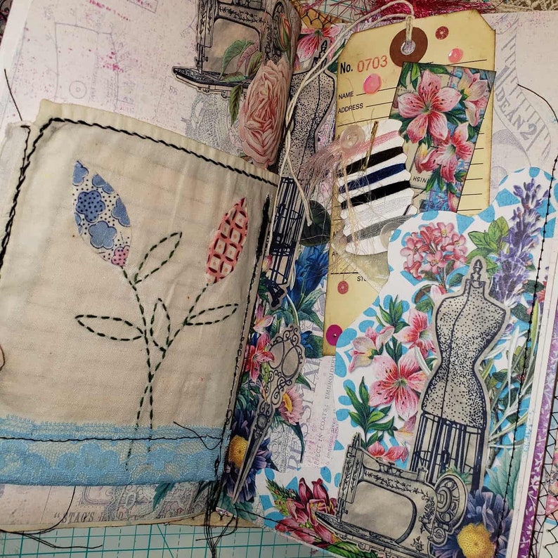 Sewing Theme Junk Journal PACKED with Ephemra Etsy