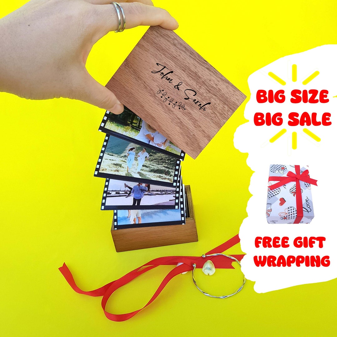 Pop up Photo Box Pull Out Photo Album Gift for Him Memorial Etsy UK