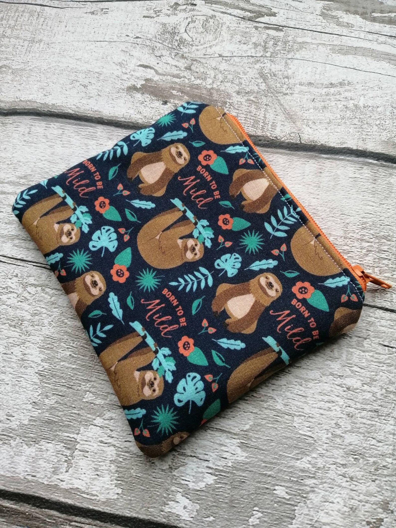 Sloth purse sloth gift kids purse coin purse zipped purse | Etsy